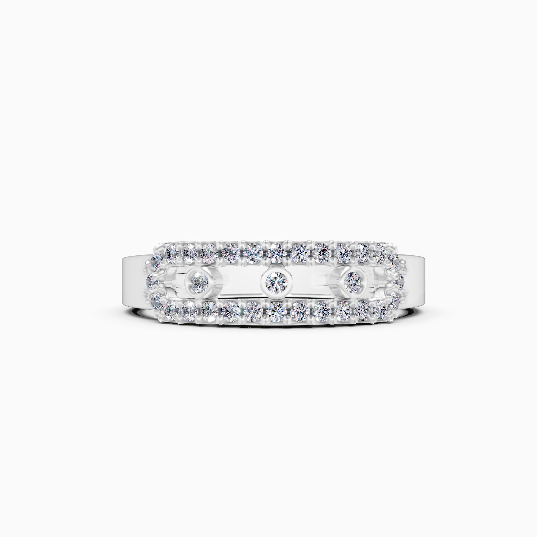 Elegant Halo Lab Grown Diamond Band